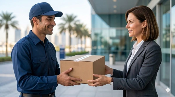 خدمة التوصيل من الباب الى الباب